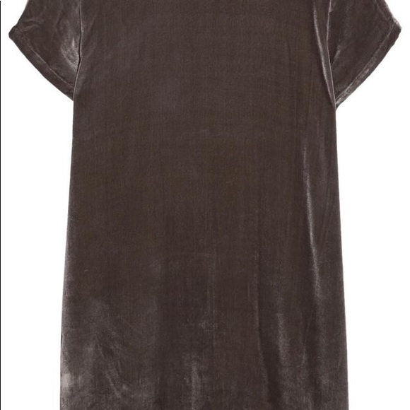 Madewell gray velvet dress - Picture 4 of 5